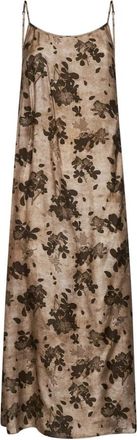 Uma Wang Bloemen Maxijurk - Dames - Maxi kleedjes - Veelkleurig - S - Kleedjes