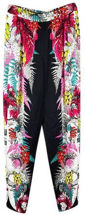 Just Cavalli Multicolour tropical print tapered trousers Size 30/76