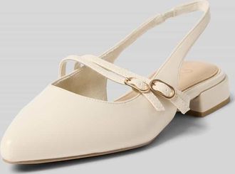 Marco Tozzi Marco Tozzi Slingback Ballerinas mit Blockabsatz und Riemchen in Offwhite, Gr&ouml;&szlig;e 36