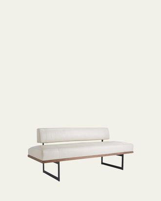Arteriors Tuck Leather Bench