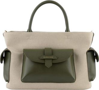 Pourchet Reporter Bag - Dames - Handtassen - Groen - ONE Size - Katoen - Tassen