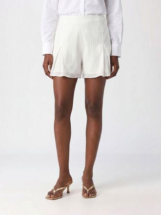Rotate Pantaloncini corti a righe in misto cotone con chiusura laterale