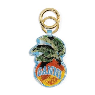 Ganni Blauwe Sleutelhanger Stijlvol Accessoire - Dames - Sleutelhangers & Tashangers - Veelkleurig - ONE Size - Accessoires
