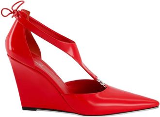 Coperni T-Bar pumps met sleehak - Rood