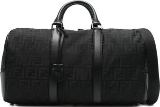 Fendi Borsone con monogramma - Nero