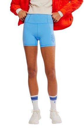 Free People Never Better Logo Bike Shorts in Riviera Blue at Nordstrom Rack, Size X-Small