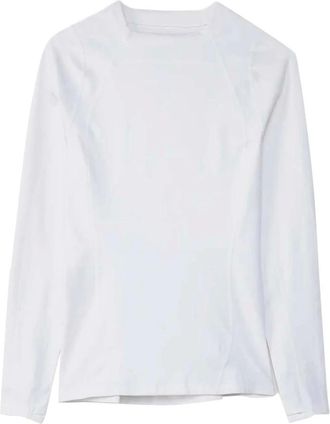 Nike Tops, Heren, Wit, L, Polyester, NRG Long-Sleeve Top