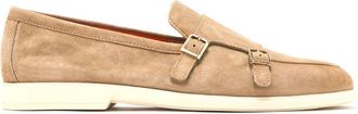 Santoni Stijlvolle Loafers voor Mannen - Heren - Loafers - Bruin - 42 EU - Schoenen