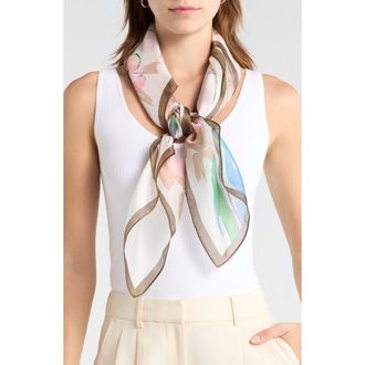 Vince Camuto Peony Square Scarf in Black Neutral at Nordstrom Rack