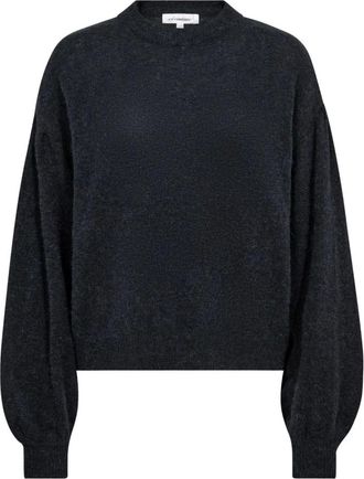 Co'Couture Jersey de cuello redondo - Knitwear - Mujer - Azul - M
