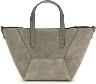 Brunello Cucinelli Calf Leather Shoulder Bag Brown