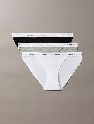 Calvin Klein Pack de 3 braguitas cl&aacute;sicas - Cotton Strech Rib