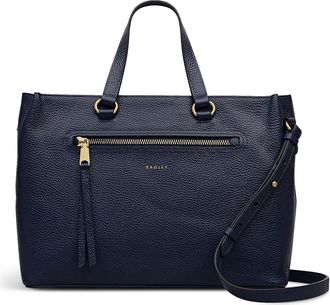 Radley London Pickwick Medium Ziptop Satchel Bag in Ink at Nordstrom