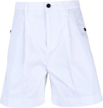 Department Five High-Waist Bermuda - Dames - Korte Broeken - Wit - XS - Katoen - Korte Broeken