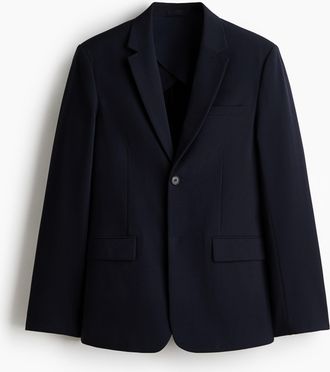 H&M Wrinkle-resistant Blazer in Slim Fit - Blue