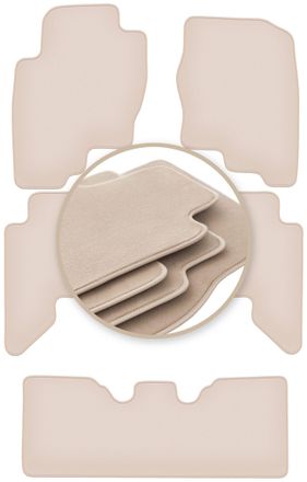 OEM Alfombrillas Beige Premium Para: Nissan Pathfinder R51 Suv 2004-2014