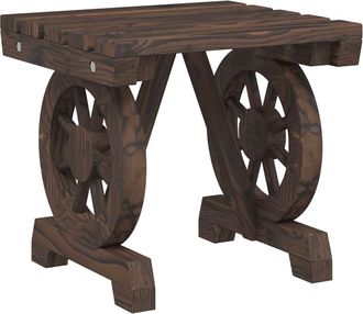 vidaXL Vidaxl - Reposapi&eacute;s De Jard&iacute;n Madera Maciza De Abeto 40x36,5x38,5 Cm