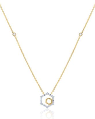 Diana M. Jewels 14K 0.22 Ct. Tw. Diamond Necklace