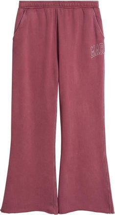 Market Big Stitch Open Leg Sweatpants in Oxblood Red at Nordstrom, Size Xx-Large