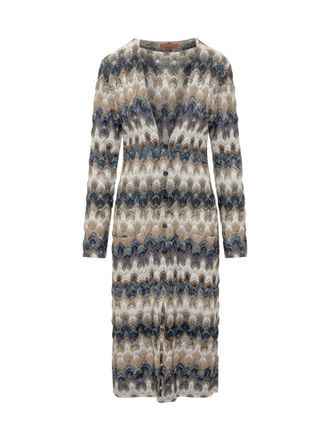 Missoni Multicolor Abstract Round Neck Cardigan