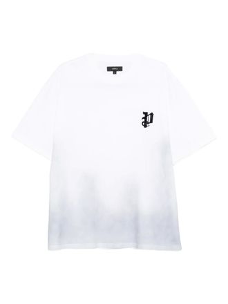 Purple M1098 logo t-shirt - White