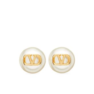Valentino Garavani Earrings, female, Yellow, Size: ONE SIZE VLogo Signature Earrings