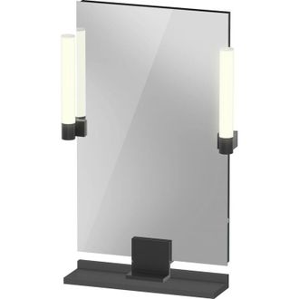 Duravit Duravit - Espejo Sivida, Negro Diamante Mate, 450x36x650mm, Luz
