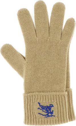 Burberry Gloves, unisex, Green, Size: M/L Cashmere Blend Knit Gloves