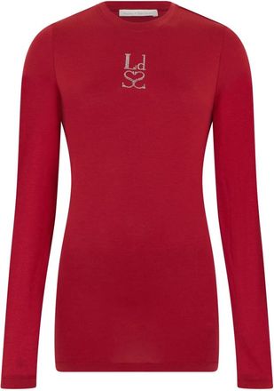 Ludovic de Saint Sernin Shirt met lange mouwen - Dames - Longsleeves - Rood - M - Katoen - Tops