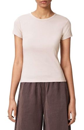 AllSaints Stevie Cotton T-Shirt in Crystal Pink at Nordstrom, Size X-Small