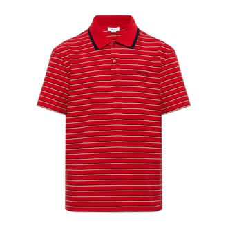 Alexander McQueen Heren, Tops, Rood, Maat: L Katoen