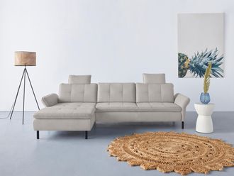 Inosign Ecksofa »Birkholm L-Form« Armlehnverstellung, auch in Easy Clean Bezug - mit Wasser zu reinigen