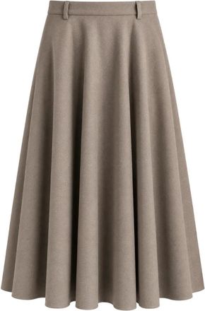 Max Mara Midi Rok - Dames - Midirokken - Beige - L - Rokken