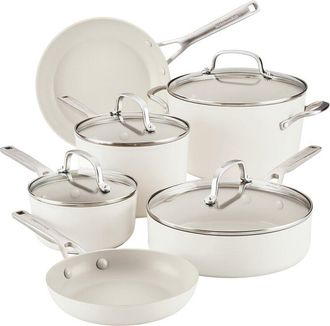 KitchenAid Hard Anodized Ceramic 10pc Nonstick Pots & Pans Set