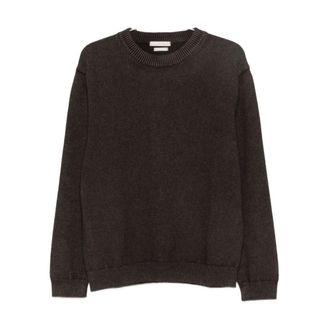Daniele Fiesoli Round-neck Knitwear, male, Brown, L, Crewneck Jumper