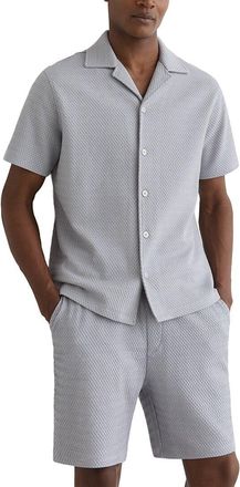 Reiss Felipe Textured Jacquard Top
