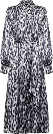 Silvian Heach Overhemdjurk met riem - Dames - Shirt Kleedjes - Veelkleurig - XS - Polyester - Kleedjes