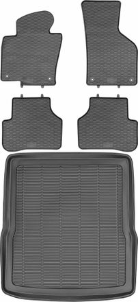 OEM Volkswagen Passat B6 Kombi De 2006 A 2010. Juego De Alfombrillas De Goma Para Coche Y Maletero
