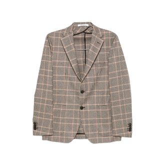 Tagliatore Check-pattern Notched-lapel Blazer