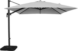 COSMA Sombrilla De Jard&iacute;n Cuadrada 3x3 Lluminio Gris Mod. Nettuno
