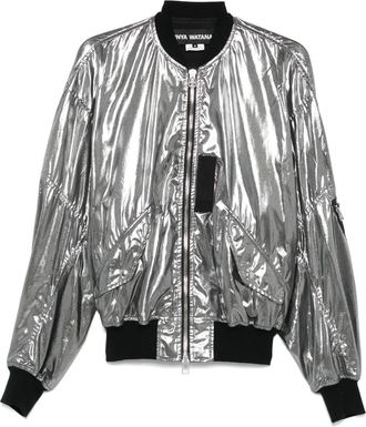 Junya Watanabe Giacca lamé - Argento