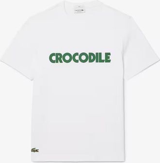 Lacoste TH0134 T-Shirt Mens Gray Classic Fit Short Sleeve Pullover FTS72