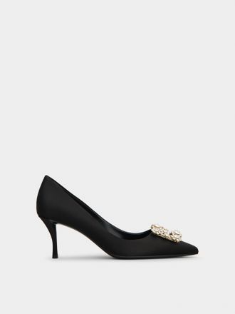 Roger Vivier Efflorescence Pumps in satin