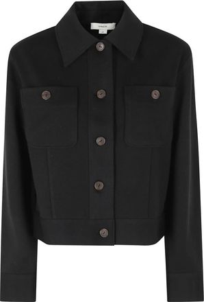 Vince Ponte Knit Jas - Dames - Zomerjassen - Zwart - XS - Wol - Jassen