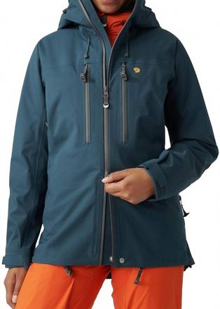 Fj&auml;llr&auml;ven Bergtagen Eco-Shell Jacket In Mountain Blue