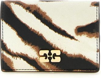 Ganni Portacarte con stampa tigre - - Accessories - Donna - Multicolore - ONE SIZE