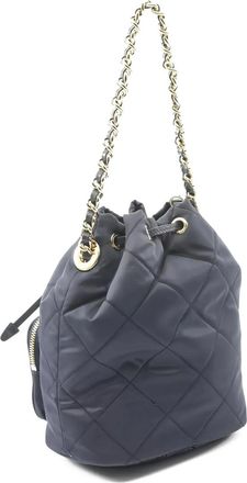 Prada 2010s Duet quilted bucket bag - Blue