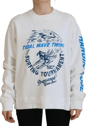 Dsquared2 Dsquared² Cotton Printed Women Long Sleeve Womens Sweater (Pre-Owned)