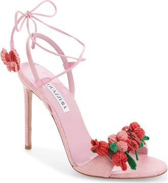 Aquazzura Botanica Slingback Sandal in Watermelon Sorbet at Nordstrom, Size 7.5Us