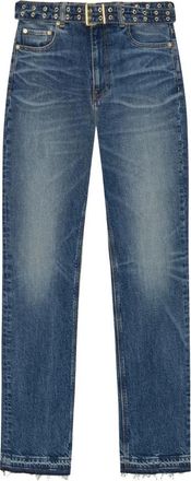 Ganni Vintage Stijl Dames Jeans Blauw - Dames - Regular Fit Jeans - Blauw - W26 - Katoen - Jeans